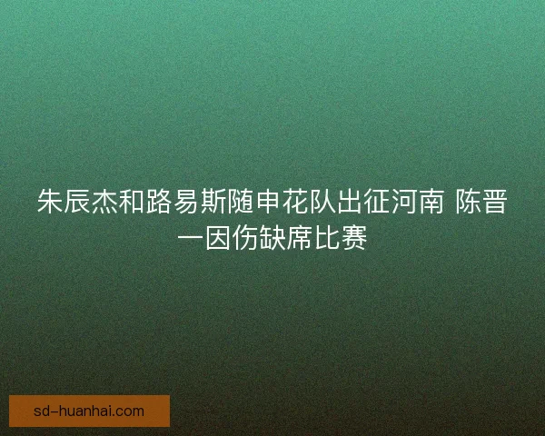 朱辰杰和路易斯随申花队出征河南 陈晋一因伤缺席比赛